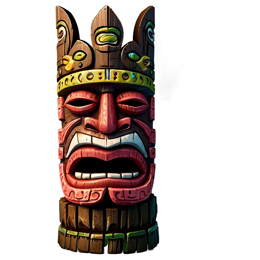 Tiki Warrior Statue Png Rip38