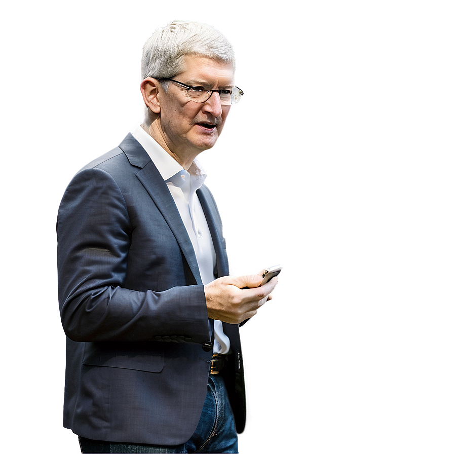 Tim Cook And Iphone Png 06252024