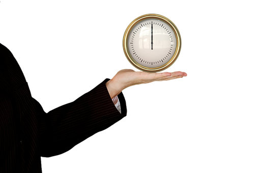 Time In Hand Concept PNG with transparent background