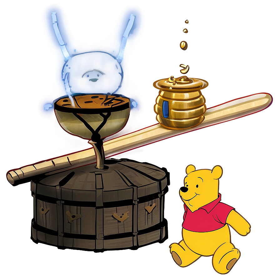 Timeless Pooh Bear And Honey Png 06292024