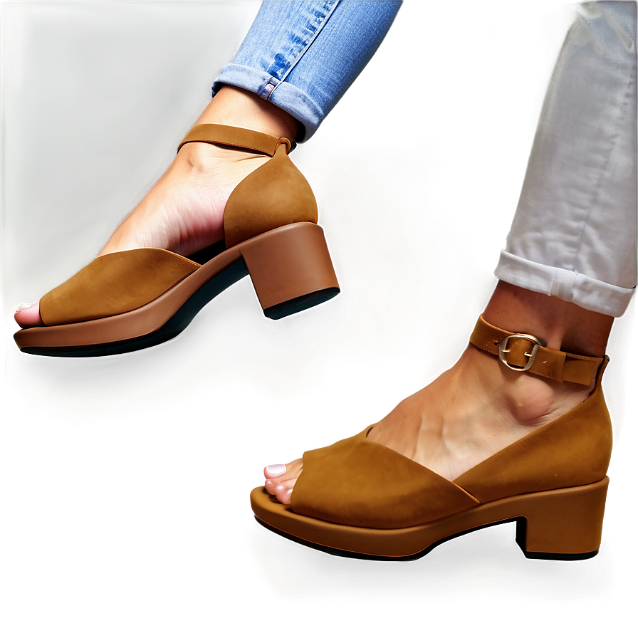 Timeless Tan Heels PNG ohf PNG with transparent background