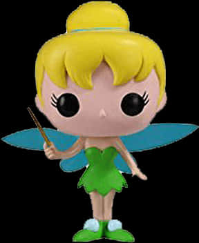 Tinkerbell Funko Pop Figure PNG with transparent background
