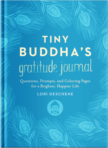 Wisdom Quotes, Letting Go, Letting Happiness In - Tiny Buddha's Gratitude Journal By Lori Deschene PNG with transparent background
