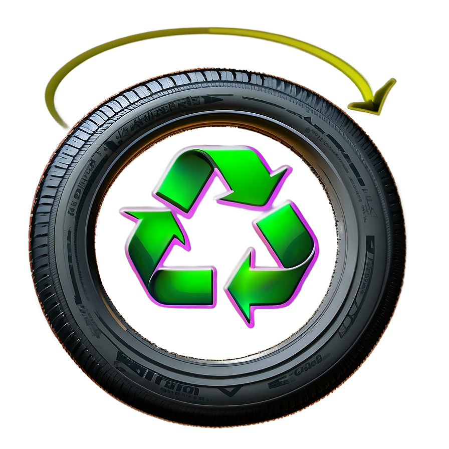 Tire Recycle Symbol Png 9