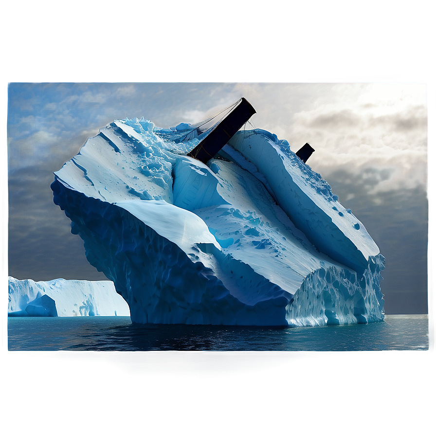 Titanic Iceberg Collision PNG 05212024 PNG with transparent background