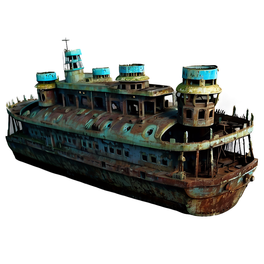 Titanic Underwater Wreck PNG 05212024 PNG with transparent background