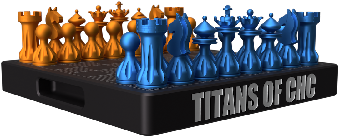 Titan Chess Set Image - Titans Of Cnc Chess Set, HD Png Download PNG with transparent background