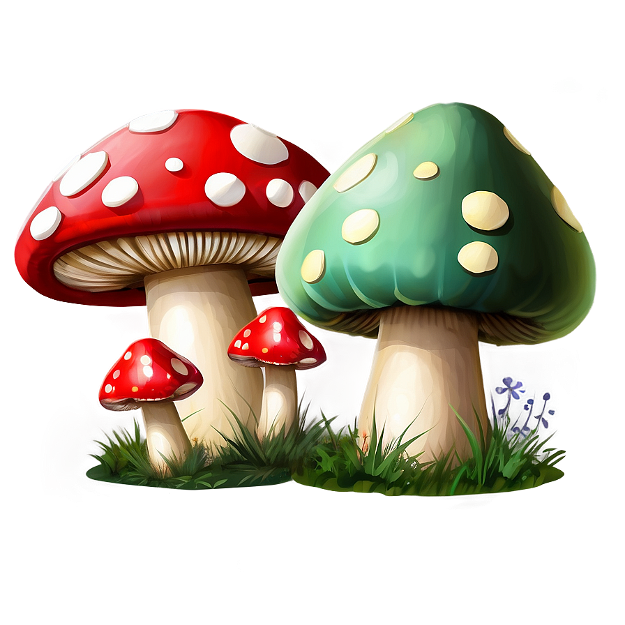 Toadstool Trio PNG bww58 PNG image with a transparent background, free high-resolution download