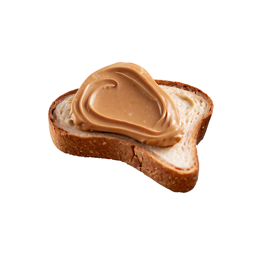 Toast With Peanut Butter Png 05242024