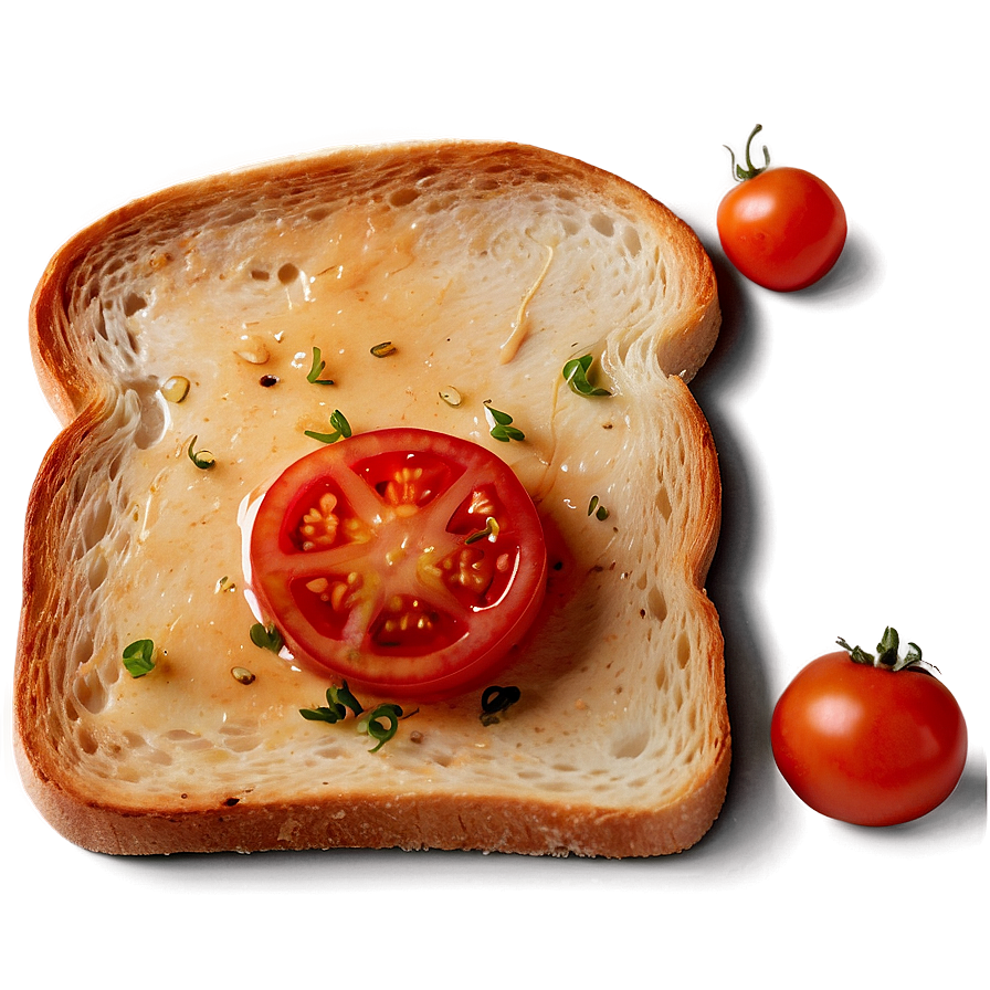 Toast With Tomato Png Ofn13