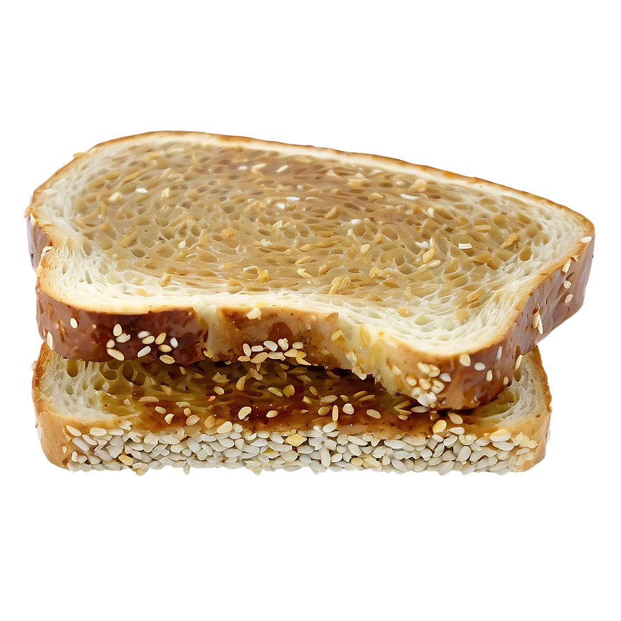 Toasted Sesame Bread Slice Png 24