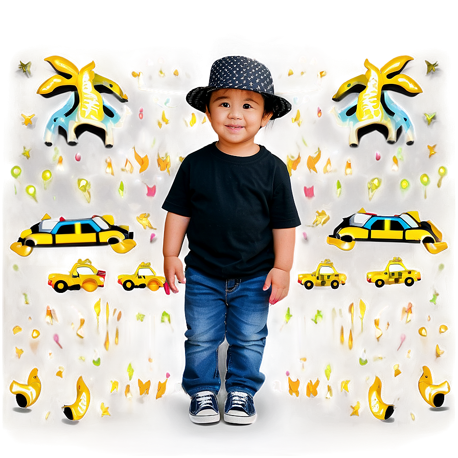 Toddler in Hat PNG hcr22 PNG with transparent background
