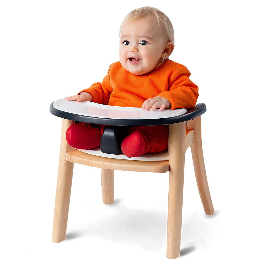 Toddler In High Chair Png Mun