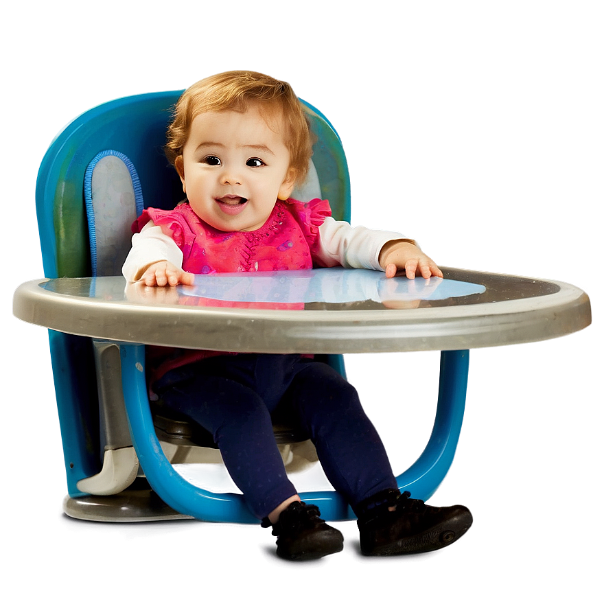 Toddler in High Chair PNG uay PNG with transparent background