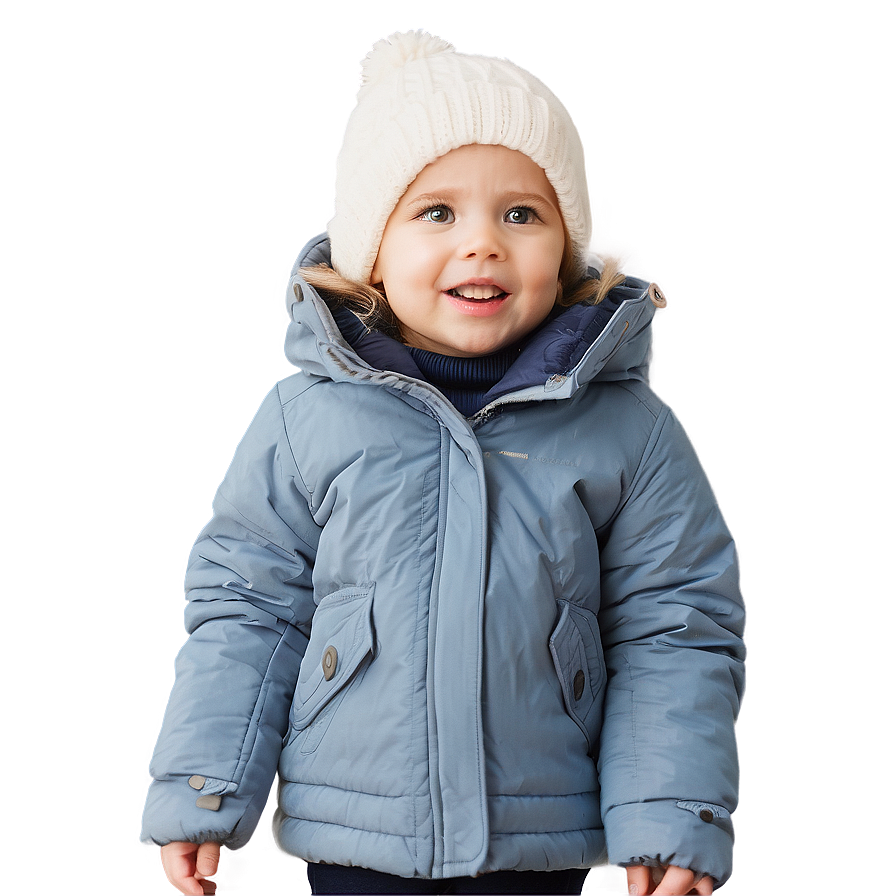 Toddler In Winter Coat Png She