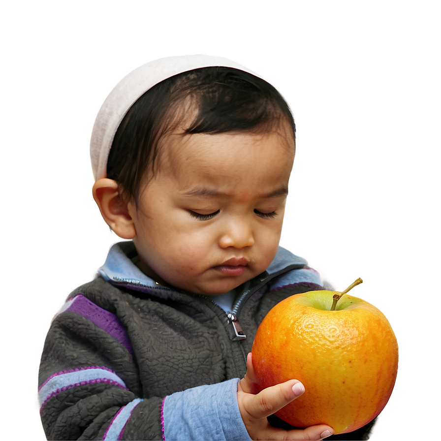 Toddler With Fruit Png Ouf