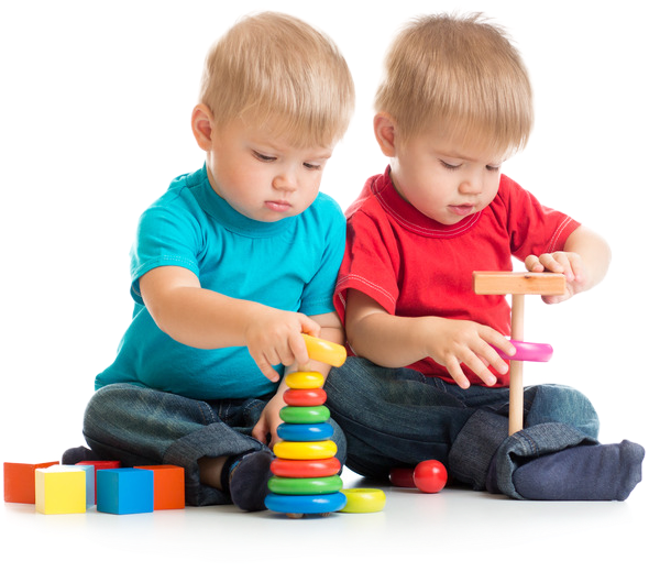 Toddlers Playing With Toys