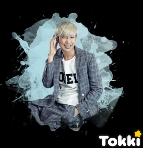 Tokki B T S Member Artistic Background PNG with transparent background