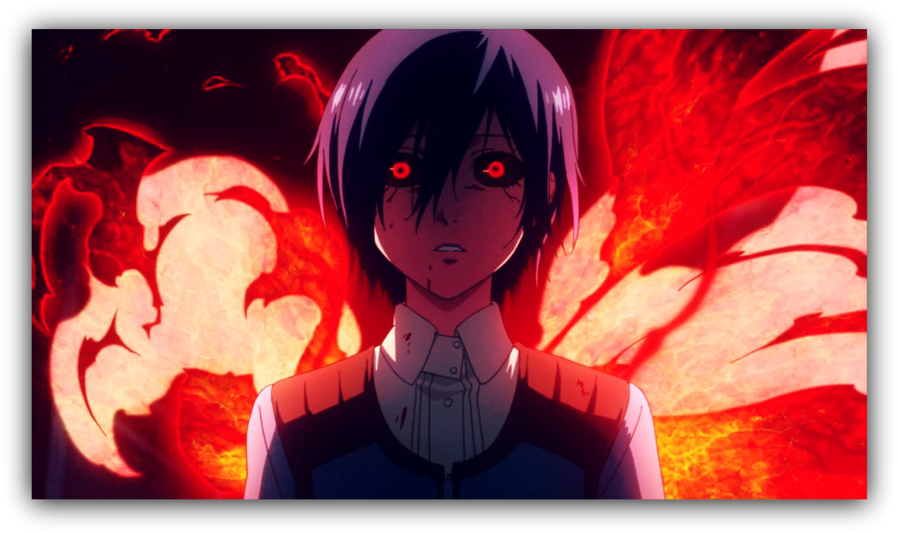 Tokyo Ghoul Anime Character With Red Eyes