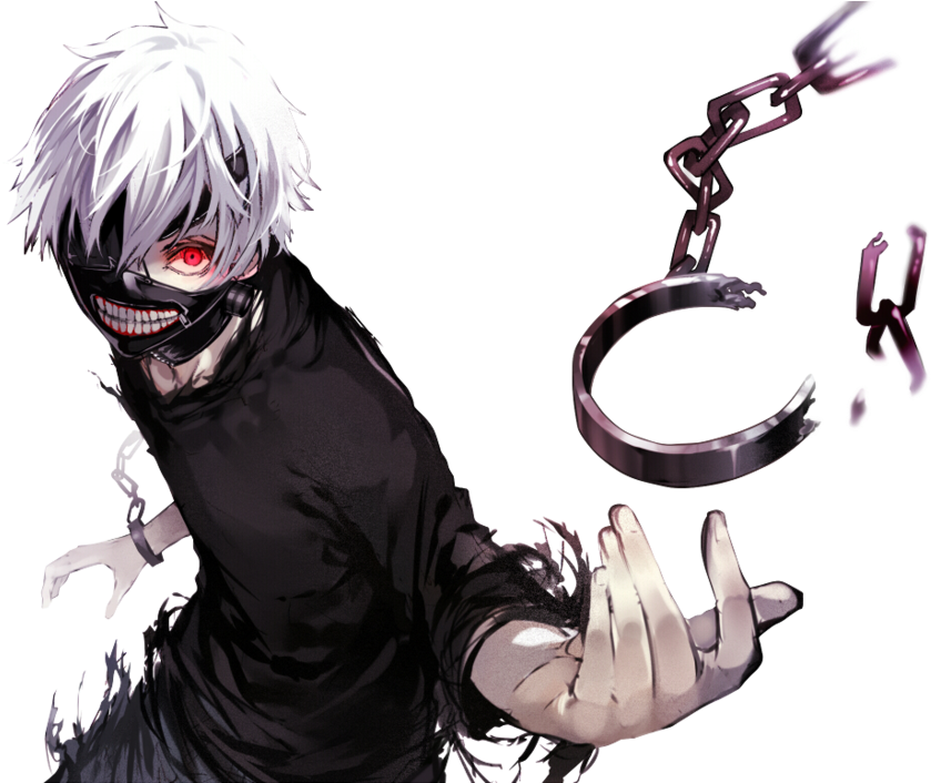 Tokyo Ghoul Character Breaking Free PNG with transparent background
