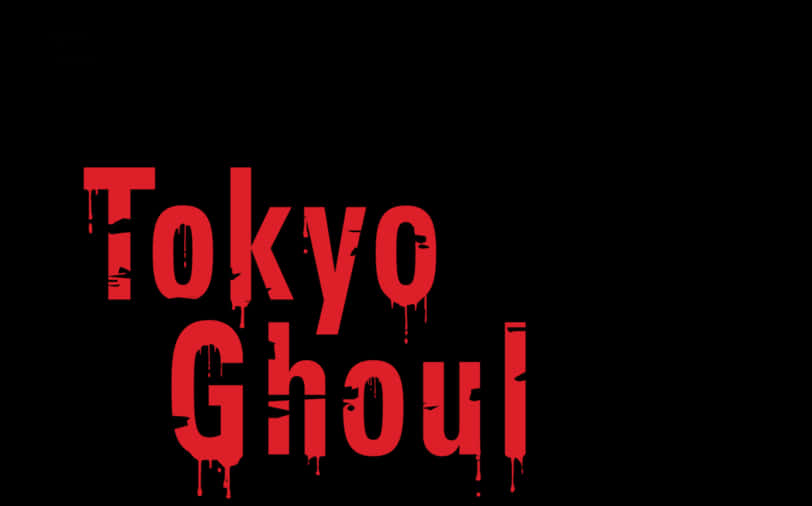 Tokyo Ghoul Logo Red Black Background