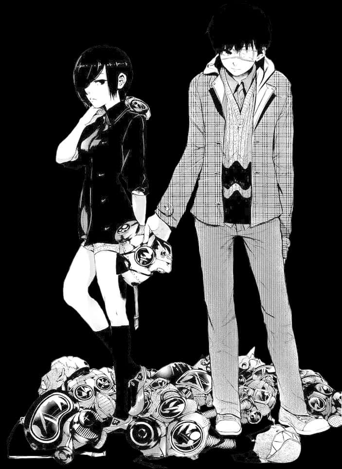 Tokyo Ghoul Manga Touka And Kaneki, HD Png Download PNG with transparent background