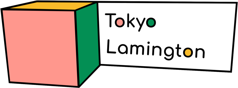 Tokyo Lamington Cube Illustration