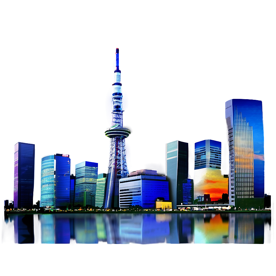 Tokyo Skyline Japan PNG 84 PNG with transparent background