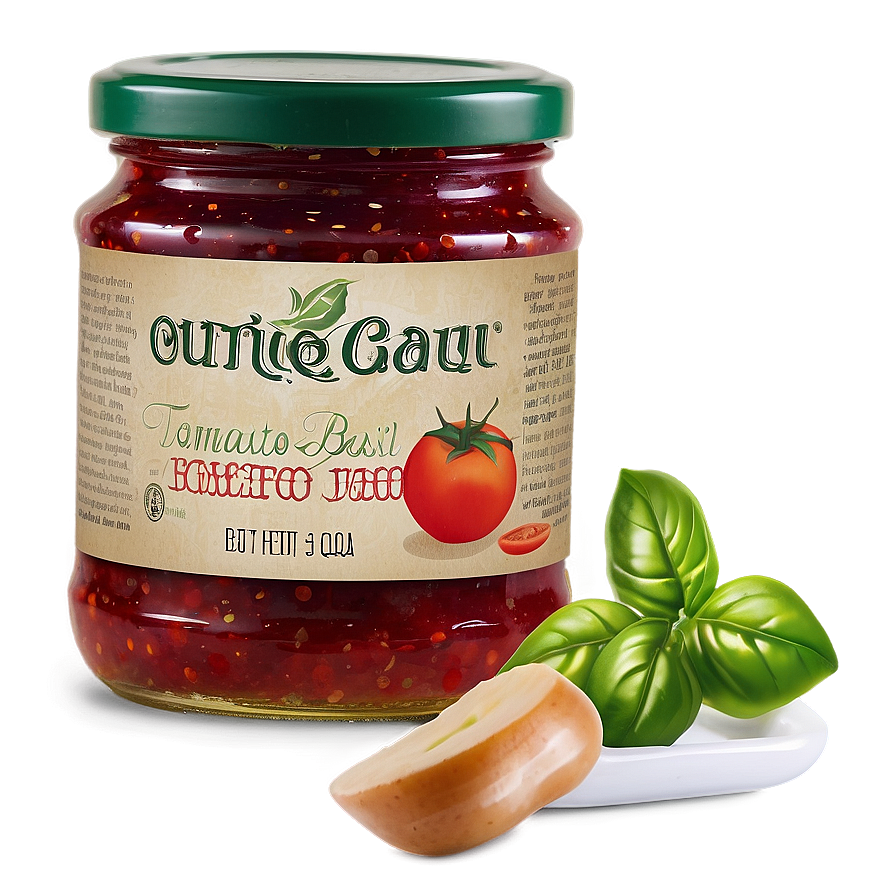 Tomato Basil Jam Png Qiv