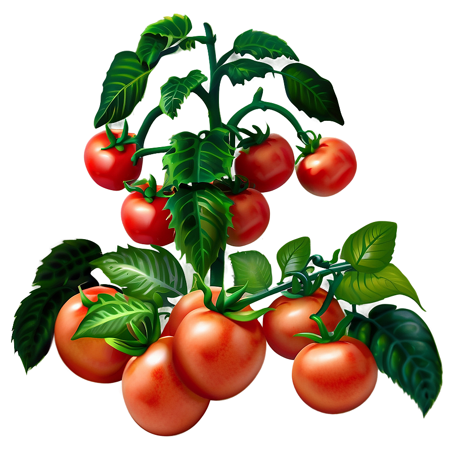 Tomato Plant Garden PNG 06212024 PNG image with a transparent background, free high-resolution download