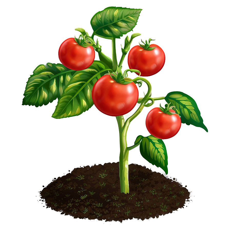 Tomato Plant Garden PNG lnt70 PNG image with a transparent background, free high-resolution download