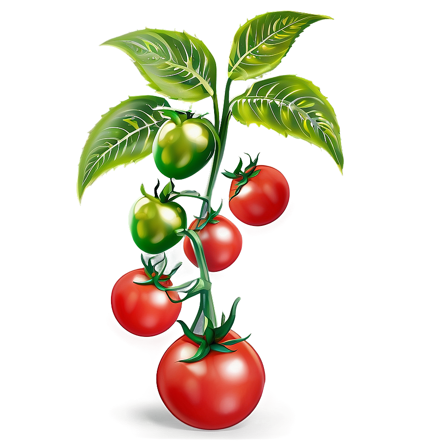 Tomato Plant With Tomatoes Png 06212024