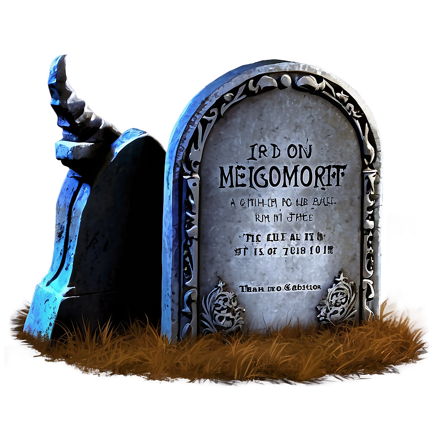 Tombstone In Moonlight Png Vbq72