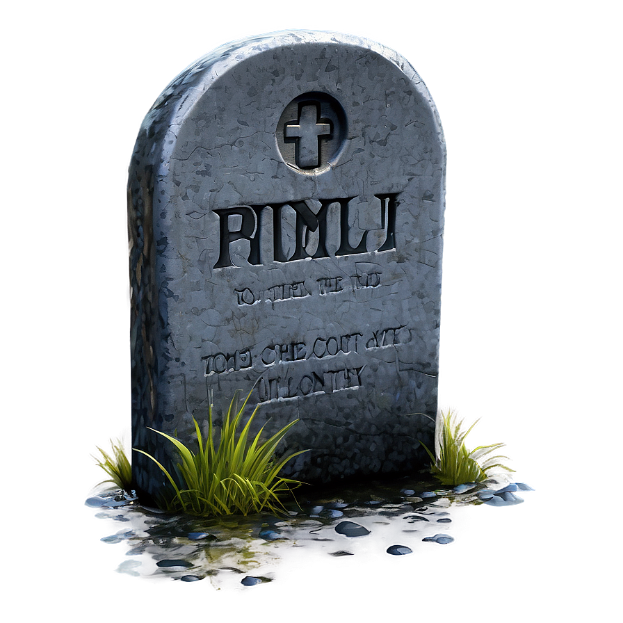 Tombstone In Rain Png 05252024