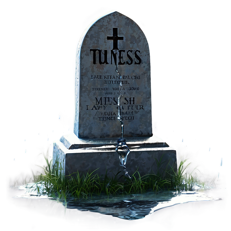 Tombstone In Rain Png Ajs