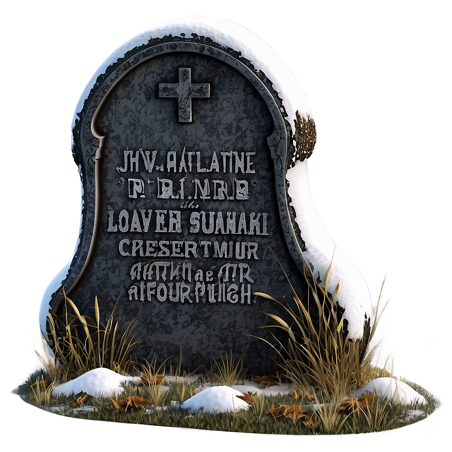 Tombstone In Snow Png 36