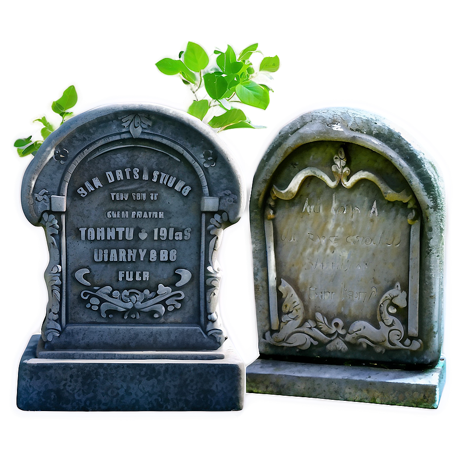 Tombstone With Cat Png 05252024