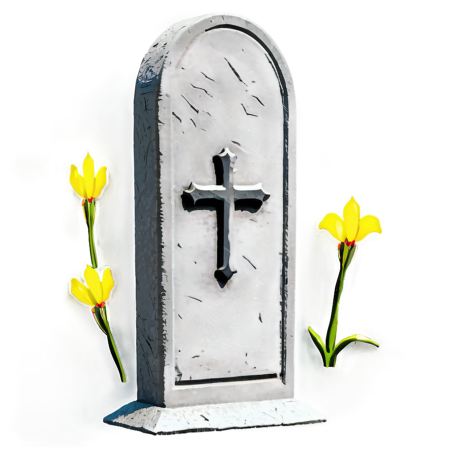 Tombstone With Cross Png Sww3