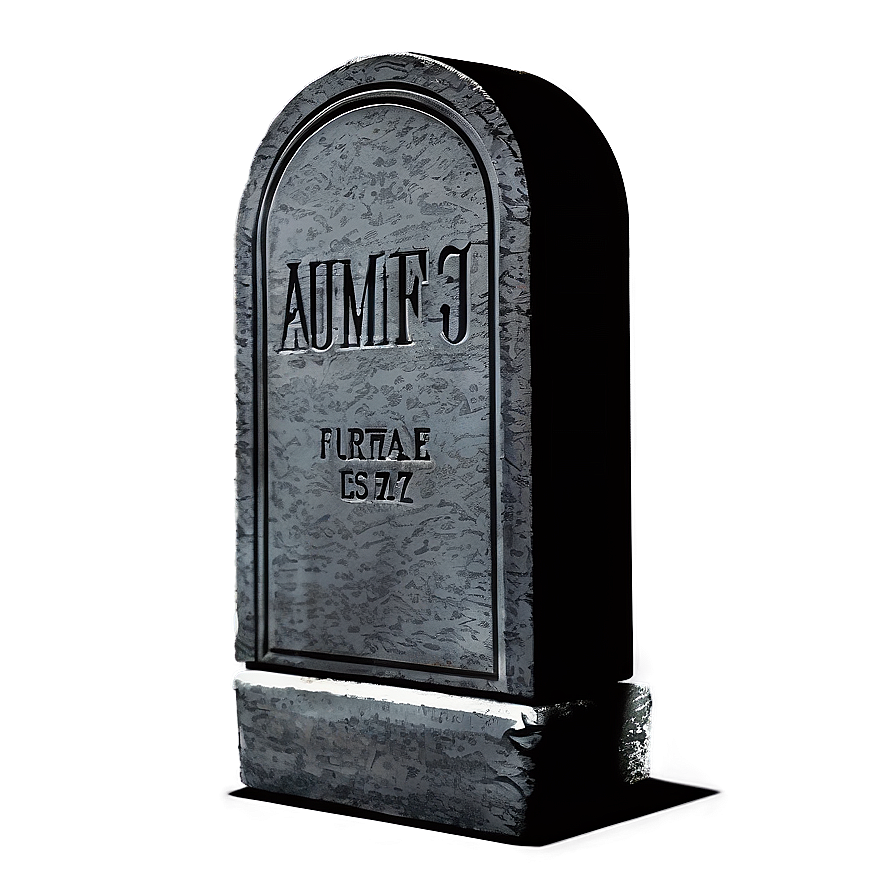 Tombstone With Ghost Png Mru