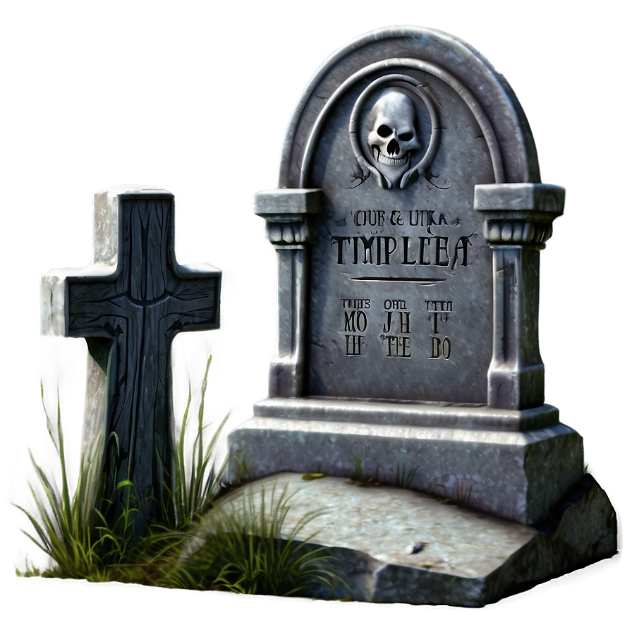 Tombstone With Ghost Png Oqr