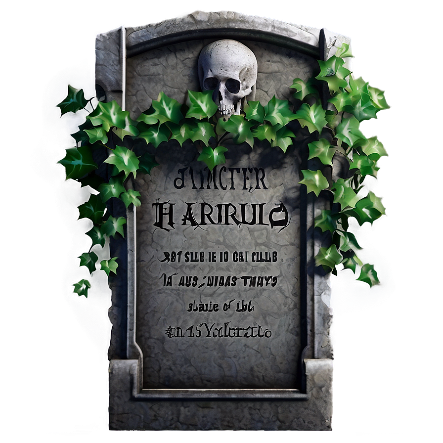 Tombstone With Ivy Png Ydx64