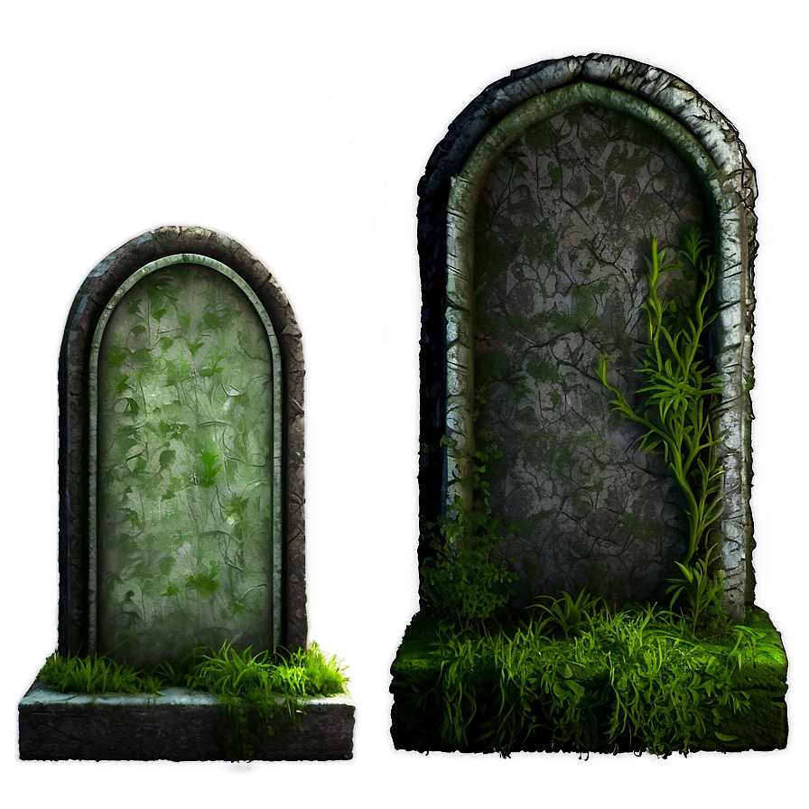 Tombstone With Moss Png Yth