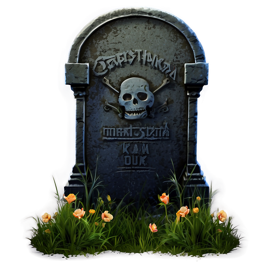 Tombstone With Skull Png 30