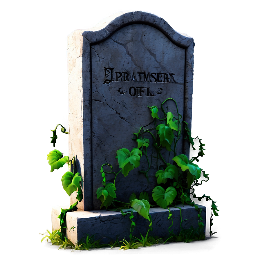 Tombstone With Vines Png Uyw