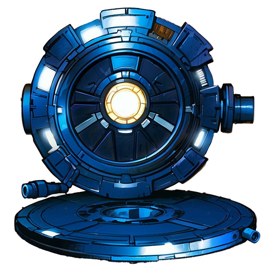 Tony Stark's Arc Reactor Blueprint Png 06292024