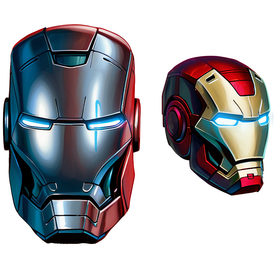 Tony Stark's Iron Man Helmet Drawing Png Oib85