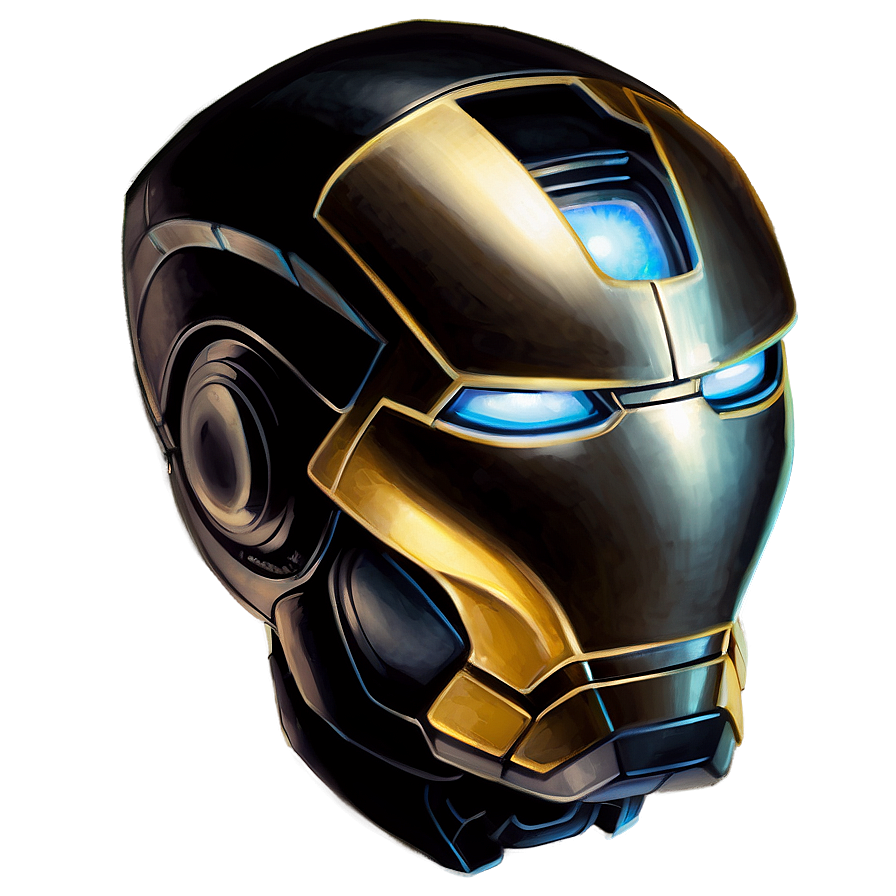 Tony Stark's Iron Man Helmet Drawing Png Ybq