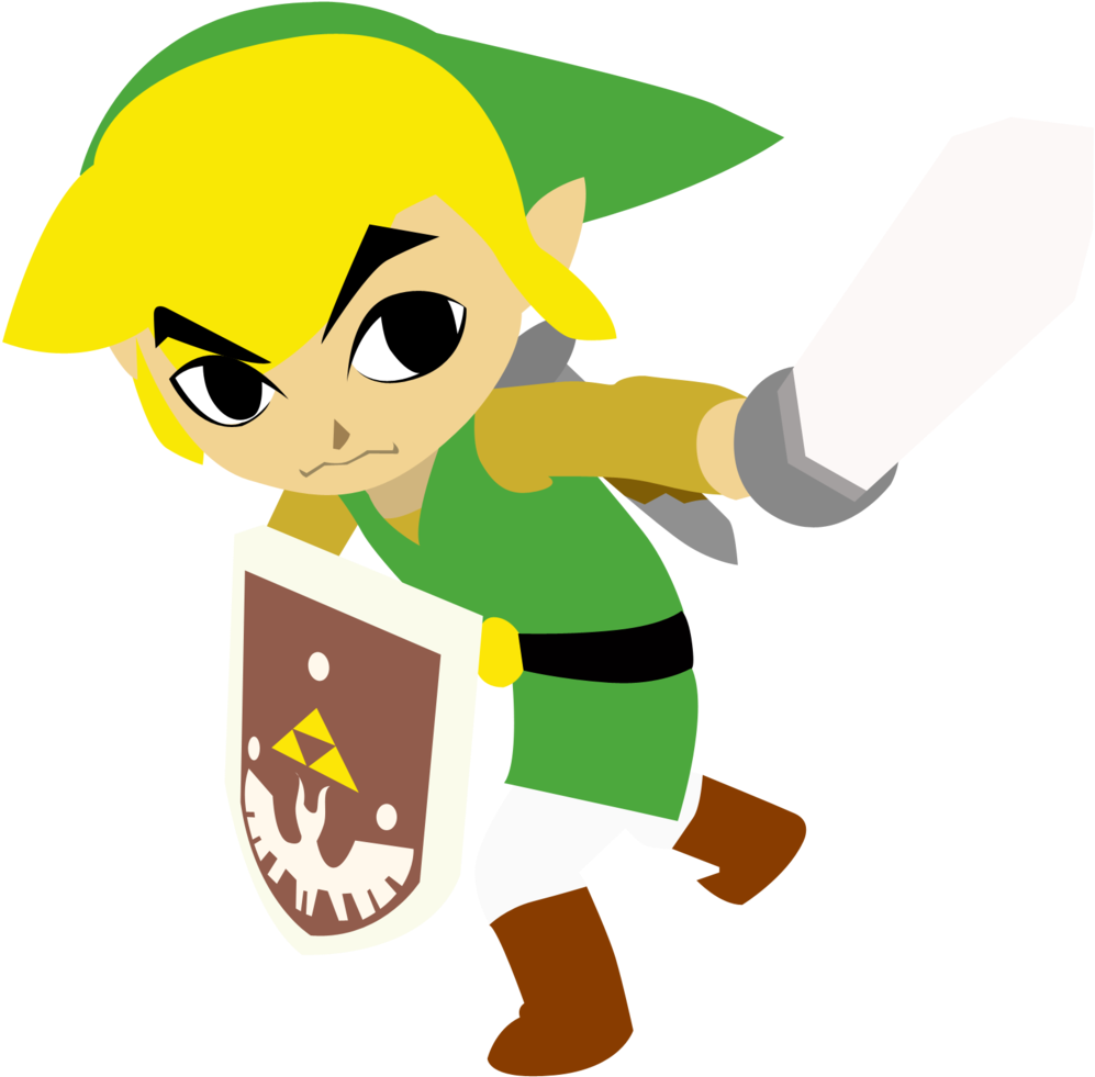 Toon Link Png - Wind Waker Legend Of Zelda Toon Link, Transparent Png PNG with transparent background