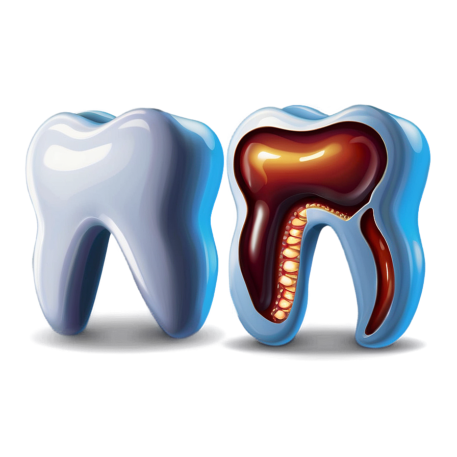 Tooth With Cavity Clipart Png 06272024