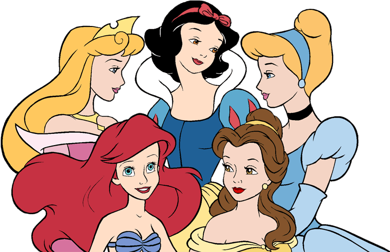 Top 89 Princesses Clip Art - Princess Aurora Ariel Snow White Cinderella Belle Jasmine, HD Png Download PNG with transparent background